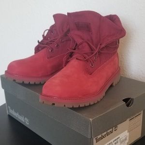 Burgundy Timberland Boots